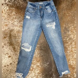 Rewash distressed ankle Jean 25